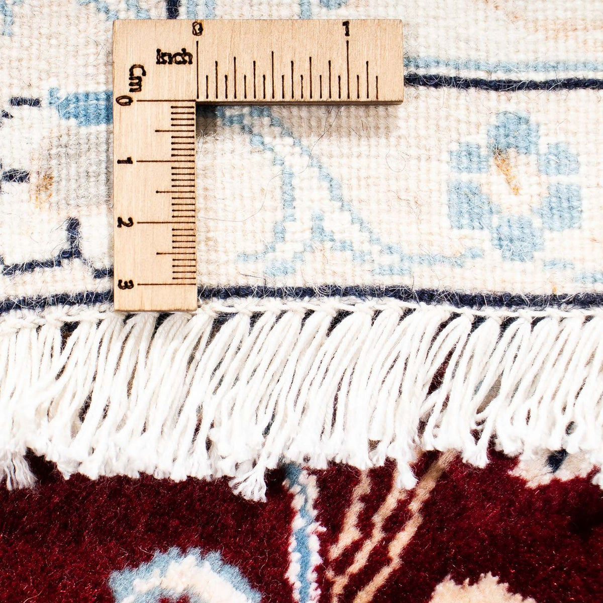 Perzisch tapijt - Nain - Koninklijk vierkant  - 156 x 145 cm - donkerrood