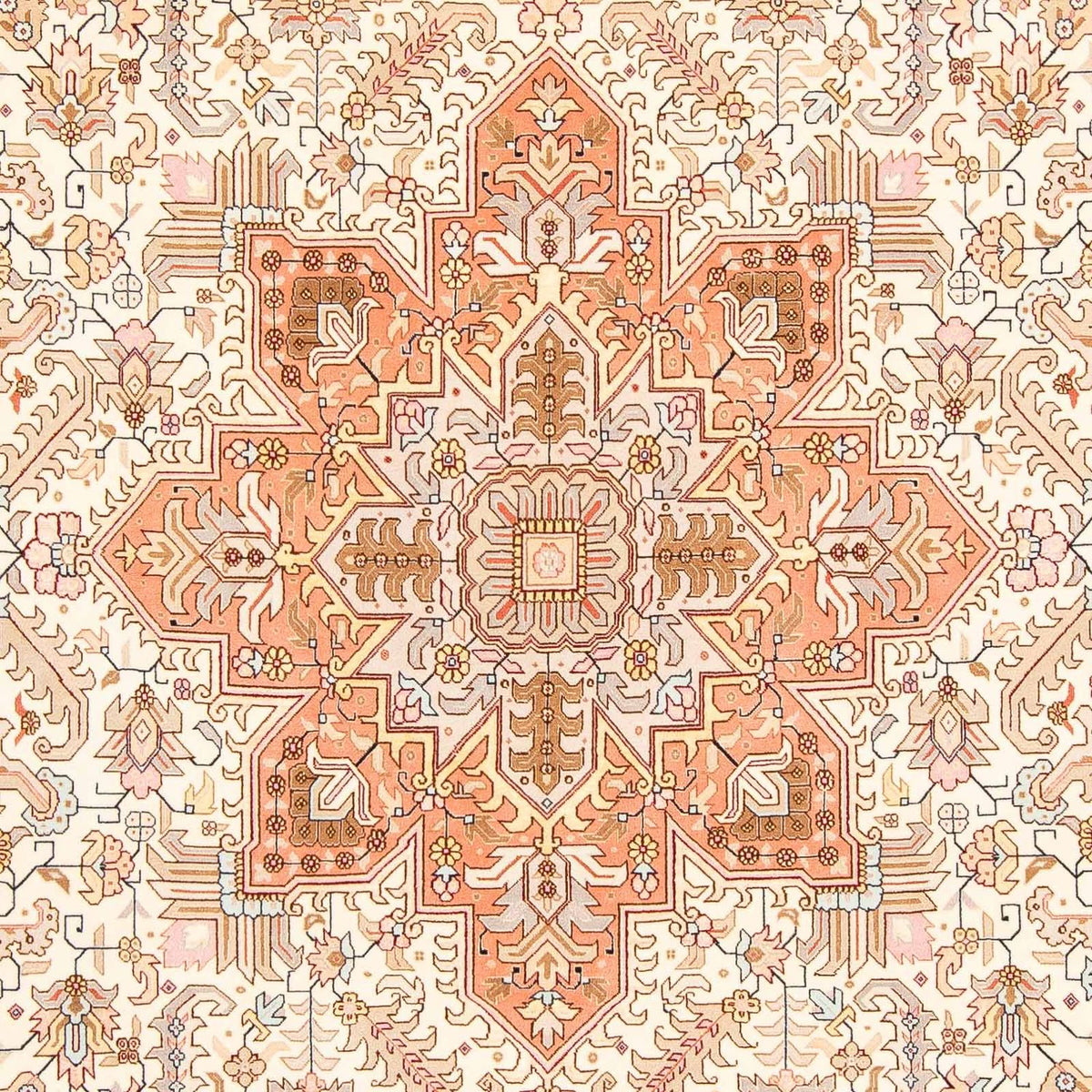 Perzisch tapijt - Tabriz - Royal - 305 x 202 cm - beige