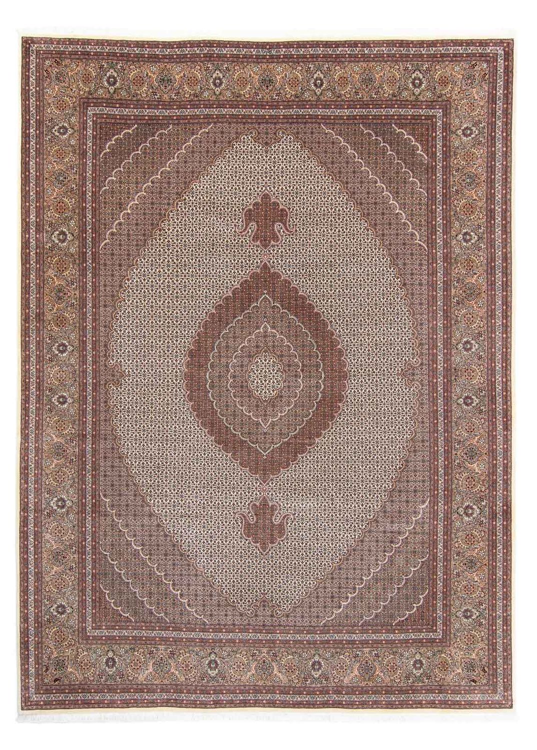 Perzisch tapijt - Tabriz - 348 x 255 cm - bruin