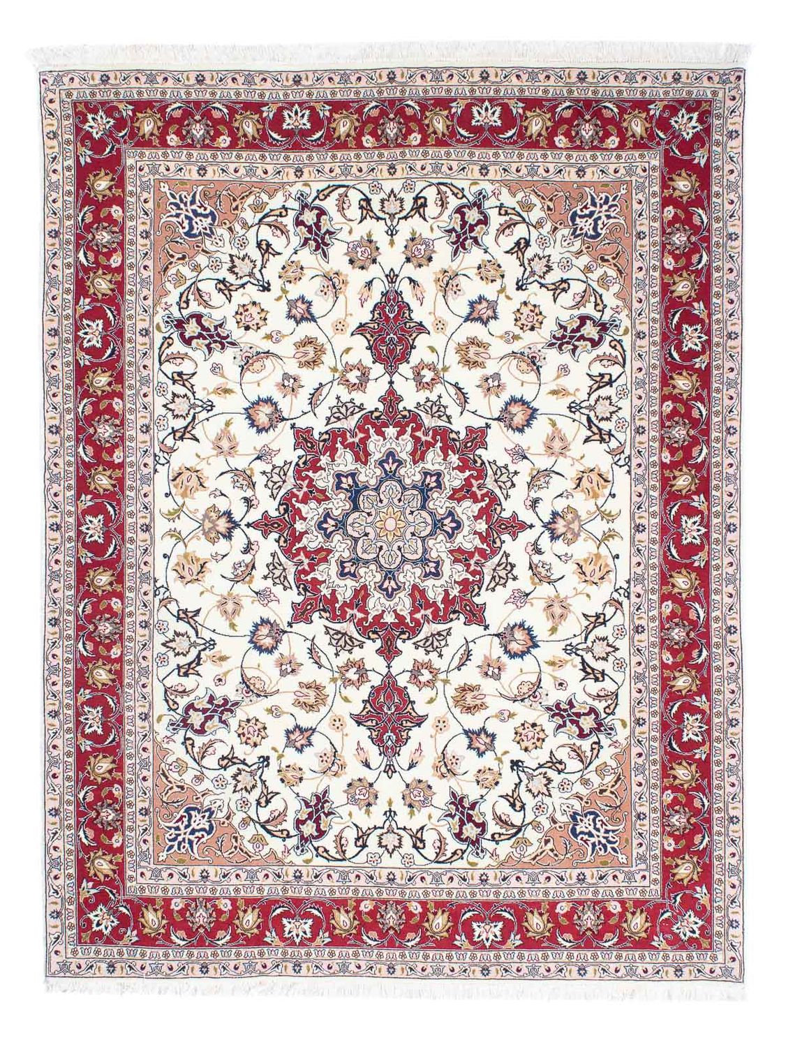 Perzisch tapijt - Tabriz - Royal - 197 x 151 cm - beige