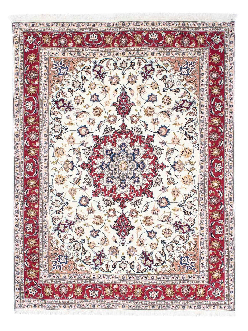 Perzisch tapijt - Tabriz - Royal - 197 x 151 cm - beige