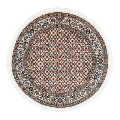 Perzisch tapijt - Tabriz - Royal rond  - 151 x 151 cm - beige