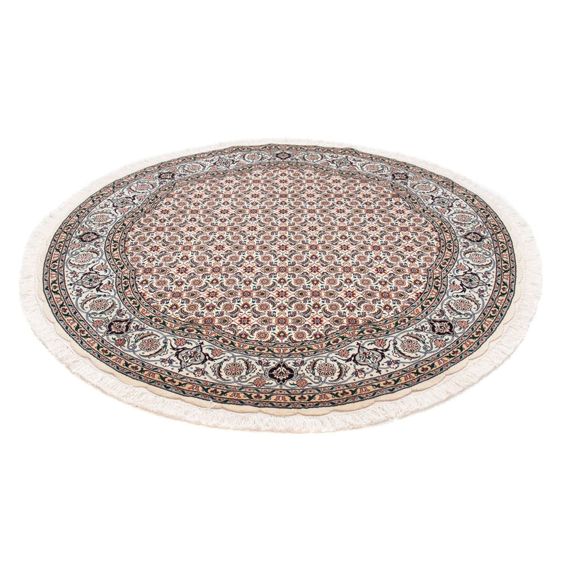 Perzisch tapijt - Tabriz - Royal rond  - 151 x 151 cm - beige