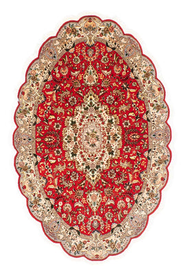 Perzisch tapijt - Tabriz - Royal ovaal  - 200 x 130 cm - rood