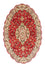 Perzisch tapijt - Tabriz - Royal ovaal  - 200 x 130 cm - rood