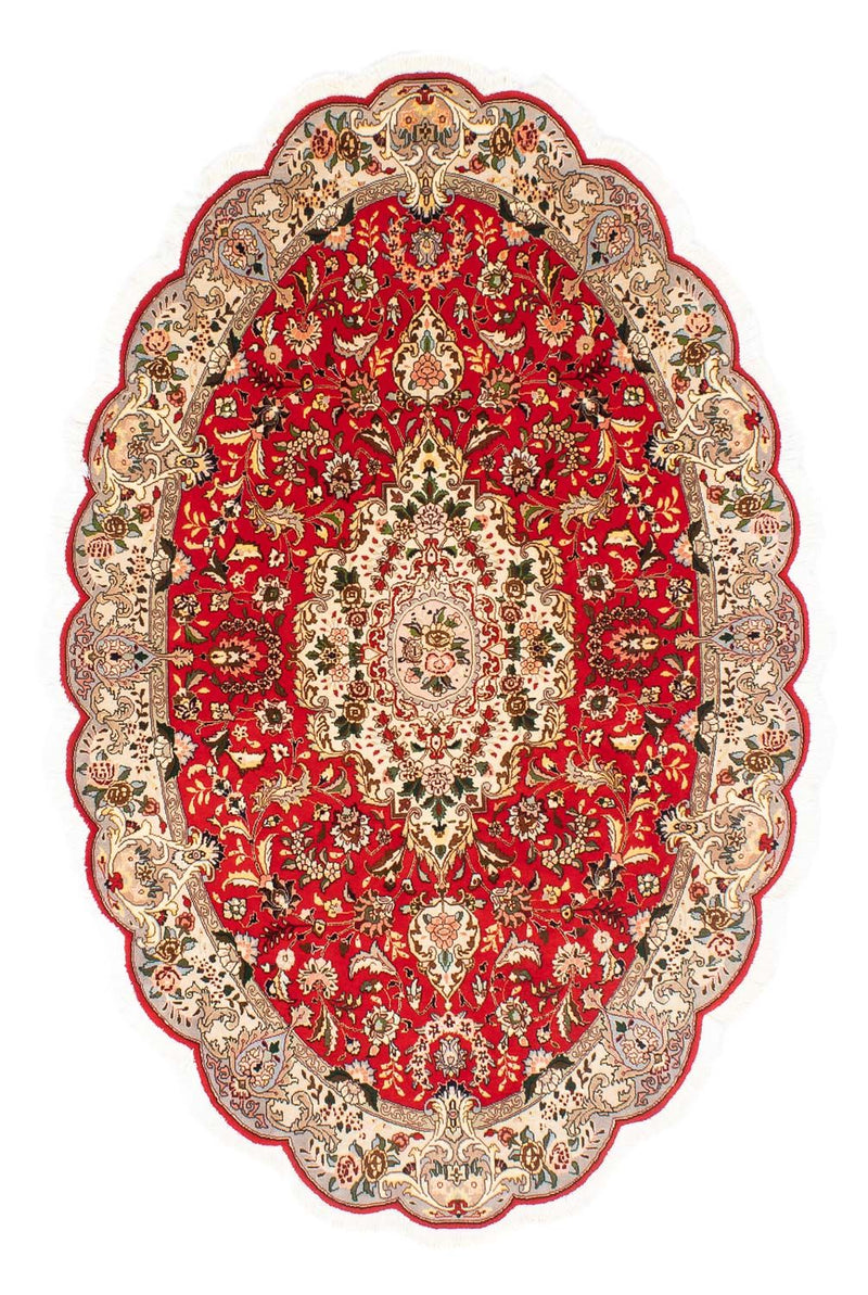 Perzisch tapijt - Tabriz - Royal ovaal  - 200 x 130 cm - rood