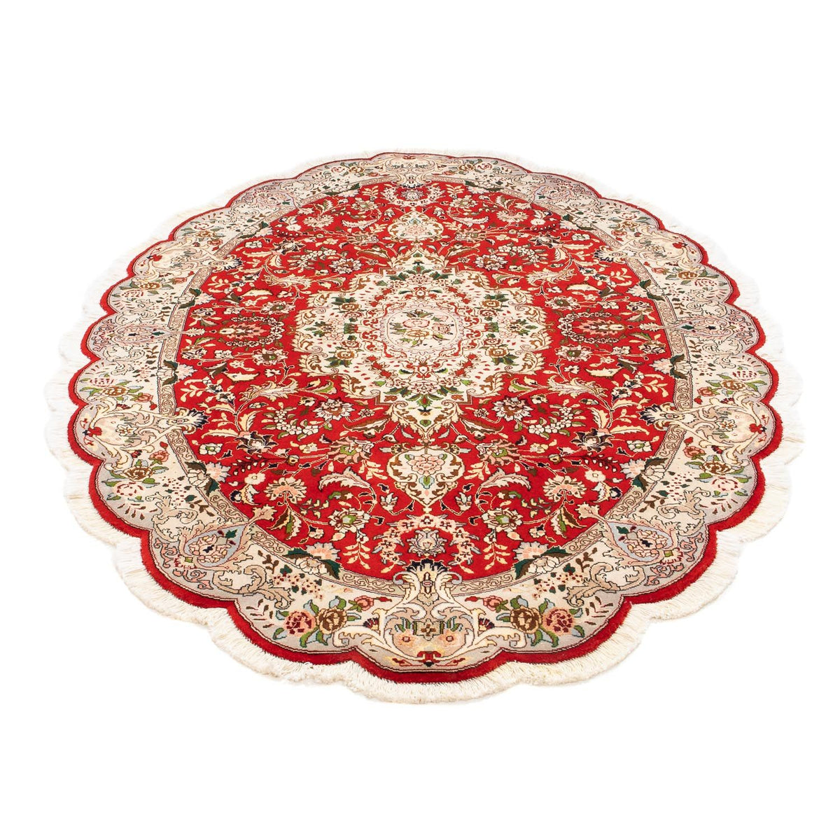 Perzisch tapijt - Tabriz - Royal ovaal  - 200 x 130 cm - rood