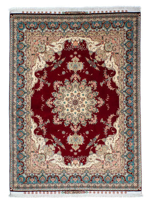 Perzisch tapijt - Tabriz - Royal - 204 x 153 cm - donkerrood