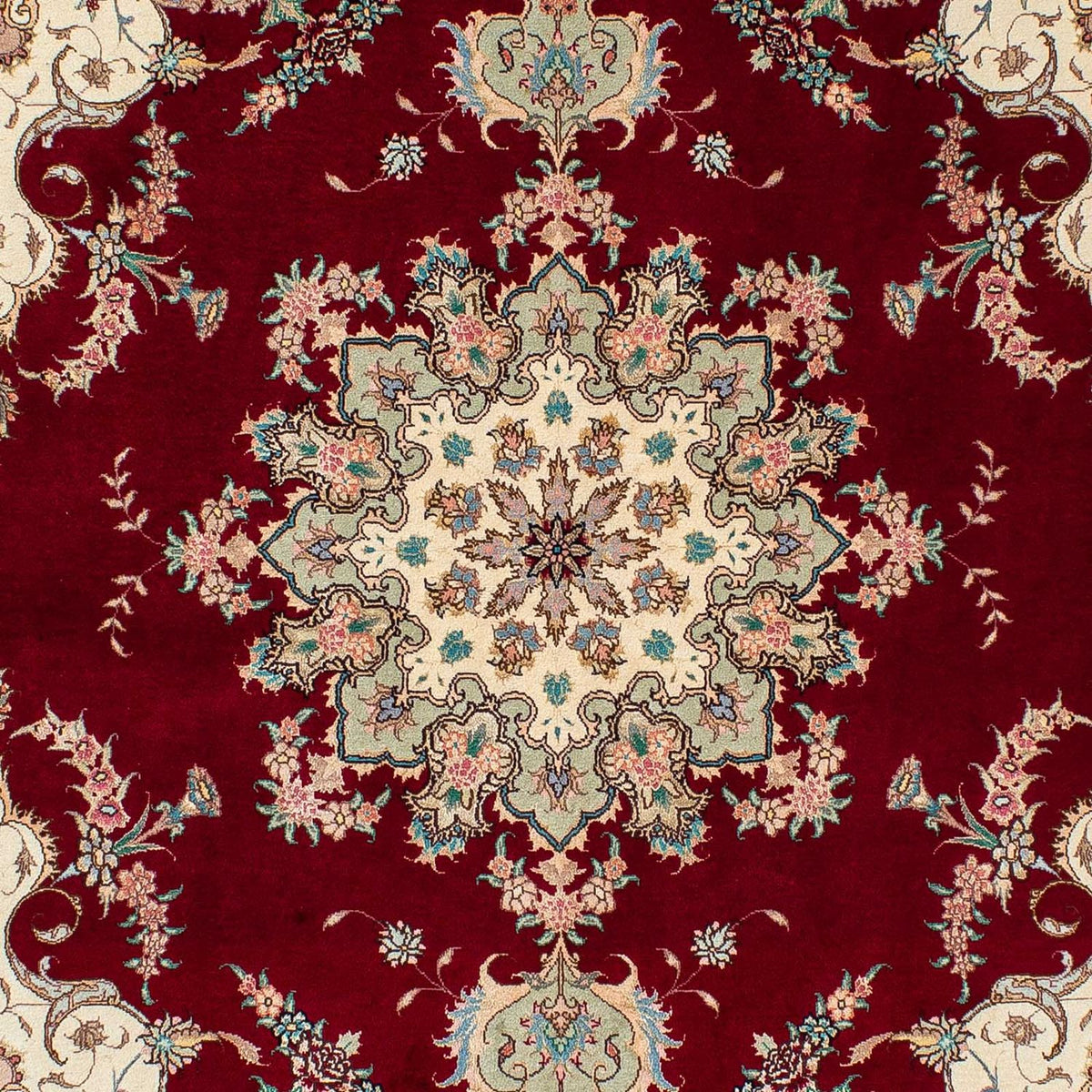 Perzisch tapijt - Tabriz - Royal - 204 x 153 cm - donkerrood