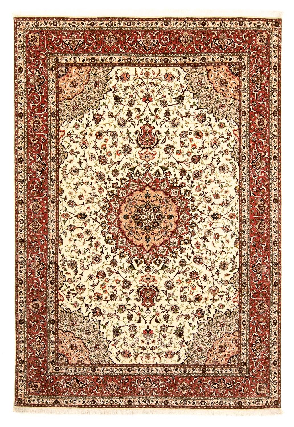 Perzisch tapijt - Tabriz - Royal - 359 x 248 cm - beige