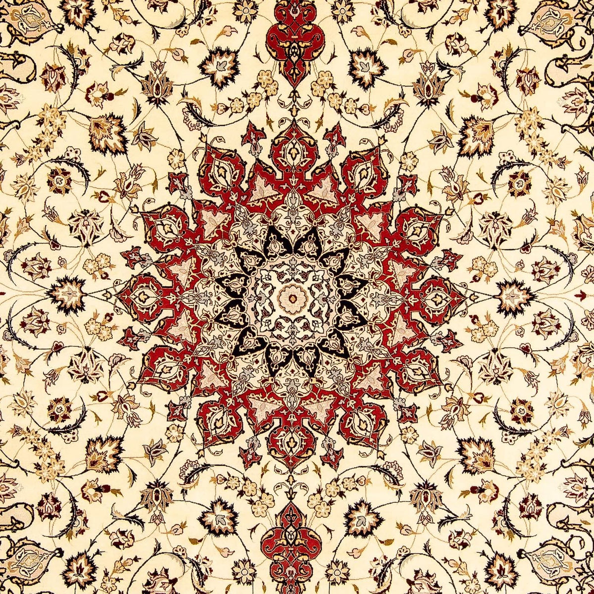 Perzisch tapijt - Tabriz - Royal - 348 x 254 cm - beige