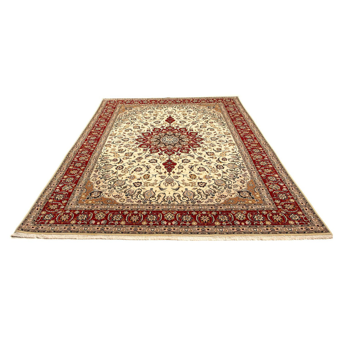 Perzisch tapijt - Tabriz - Royal - 348 x 254 cm - beige