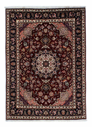 Perzisch tapijt - Tabriz - Royal - 214 x 153 cm - donkerrood