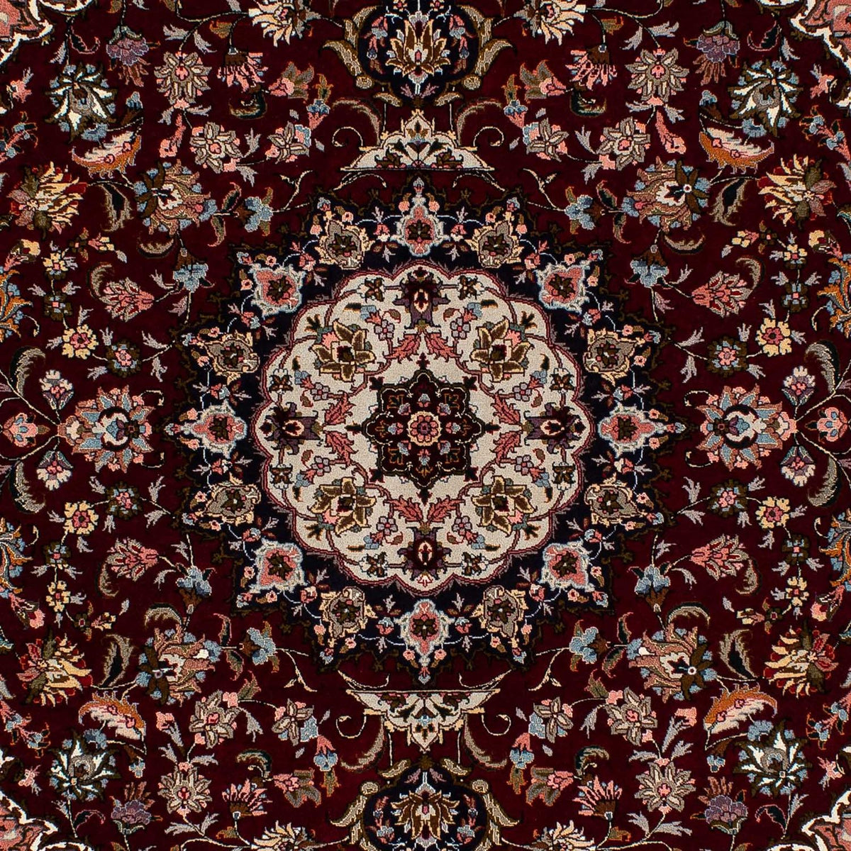 Perzisch tapijt - Tabriz - Royal - 214 x 153 cm - donkerrood