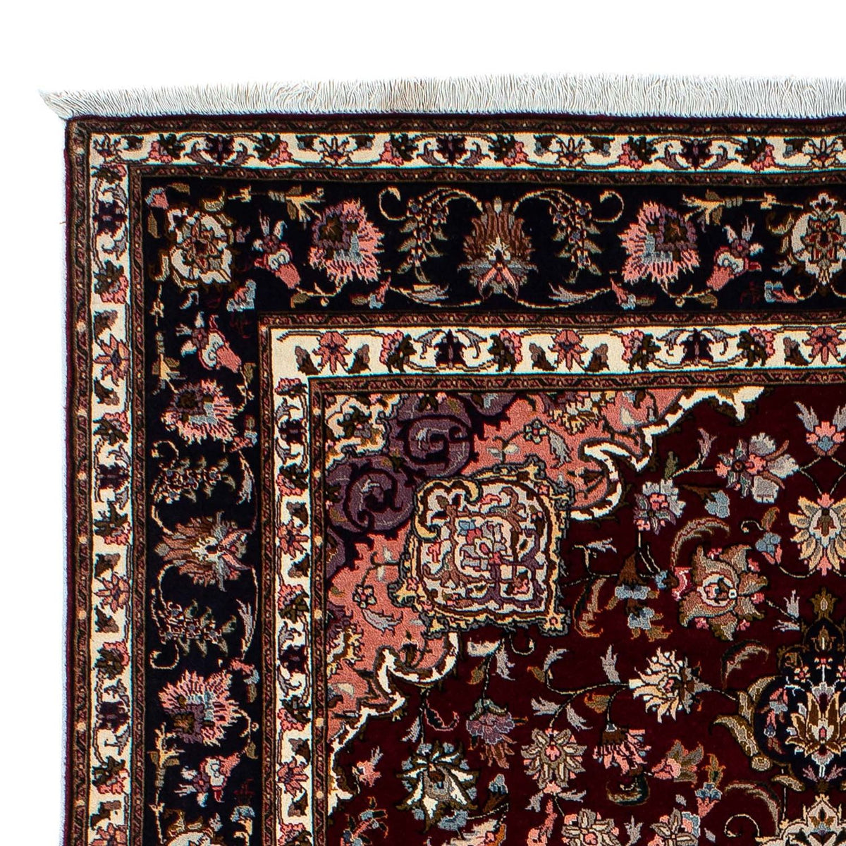 Perzisch tapijt - Tabriz - Royal - 214 x 153 cm - donkerrood