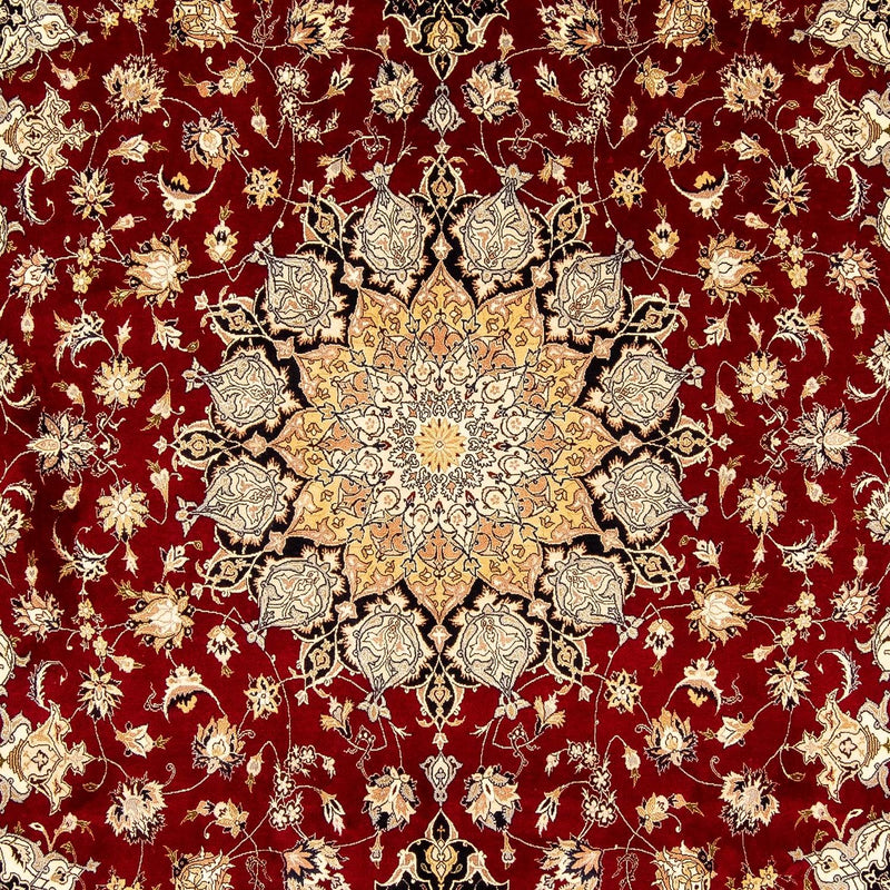 Perzisch tapijt - Tabriz - Royal - 352 x 249 cm - donkerrood