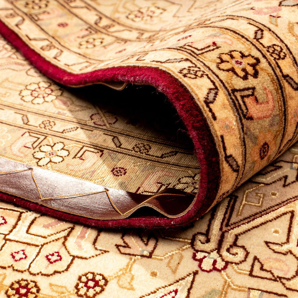 Perzisch tapijt - Tabriz - Royal - 346 x 245 cm - lichtbruin