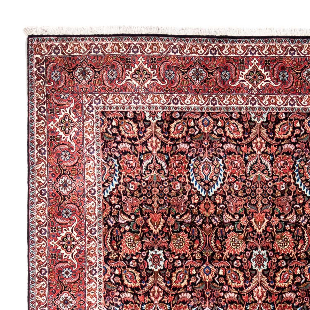 Perzisch tapijt - Bijar - Koninklijk - 342 x 256 cm - donkerblauw