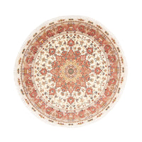Perzisch tapijt - Tabriz - Royal rond  - 207 x 207 cm - beige