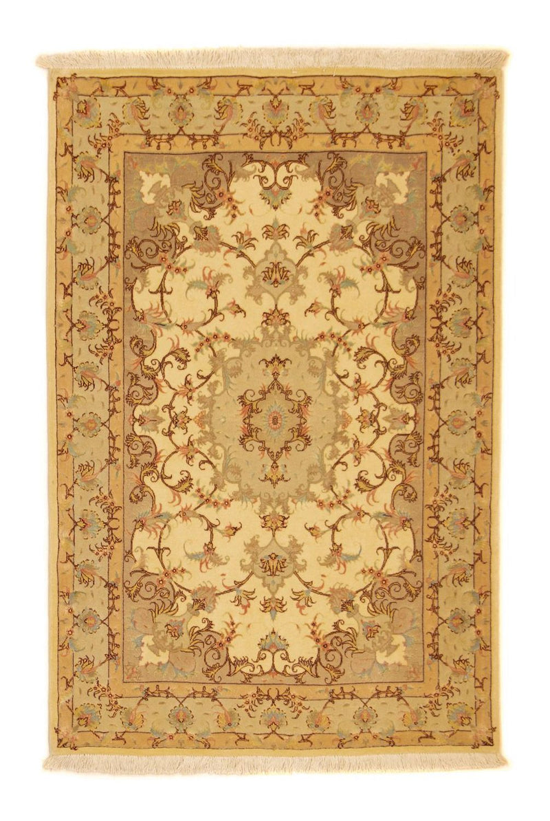 Perzisch tapijt - Tabriz - Royal - 149 x 99 cm - beige