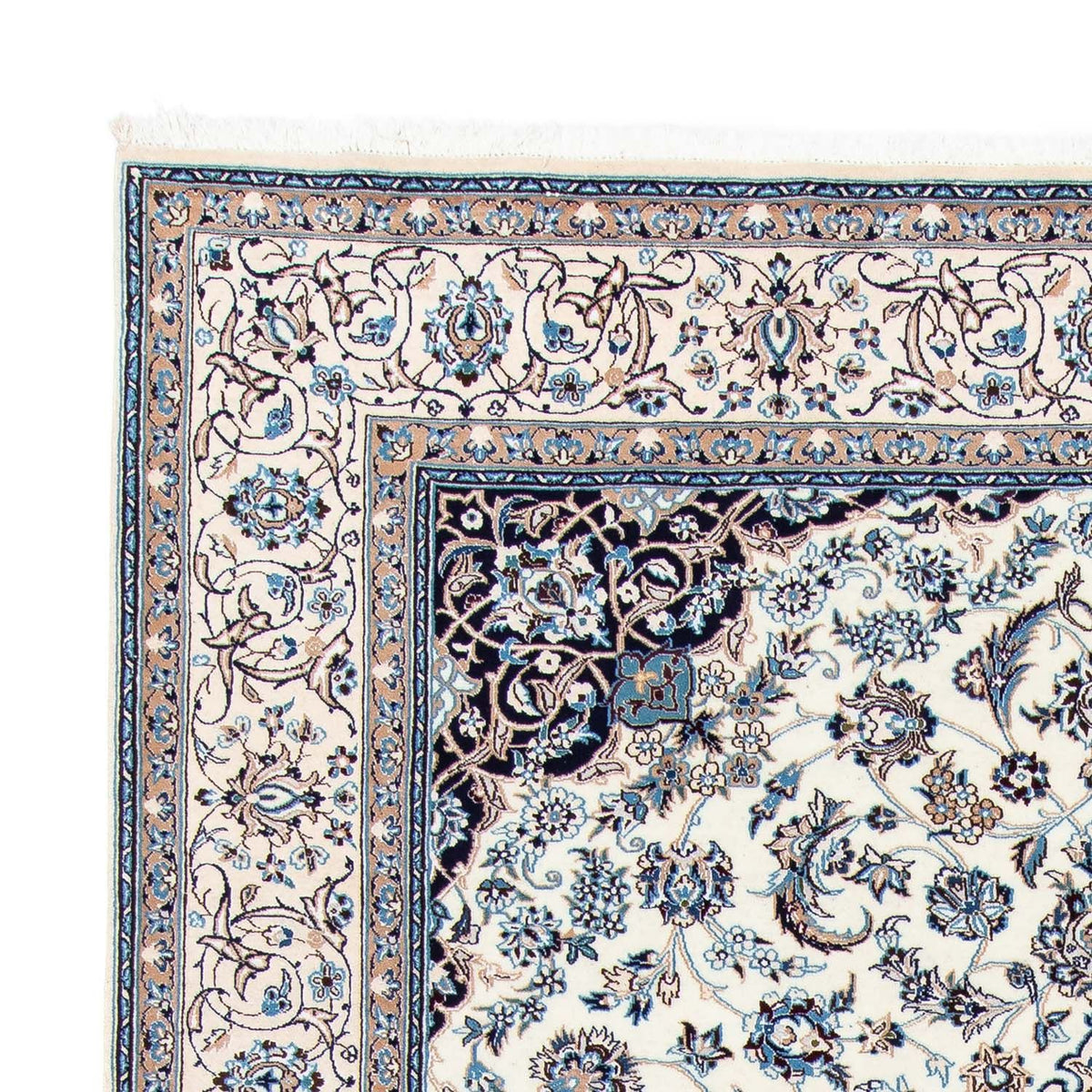 Perzisch tapijt - Nain - Koninklijk - 303 x 206 cm - beige