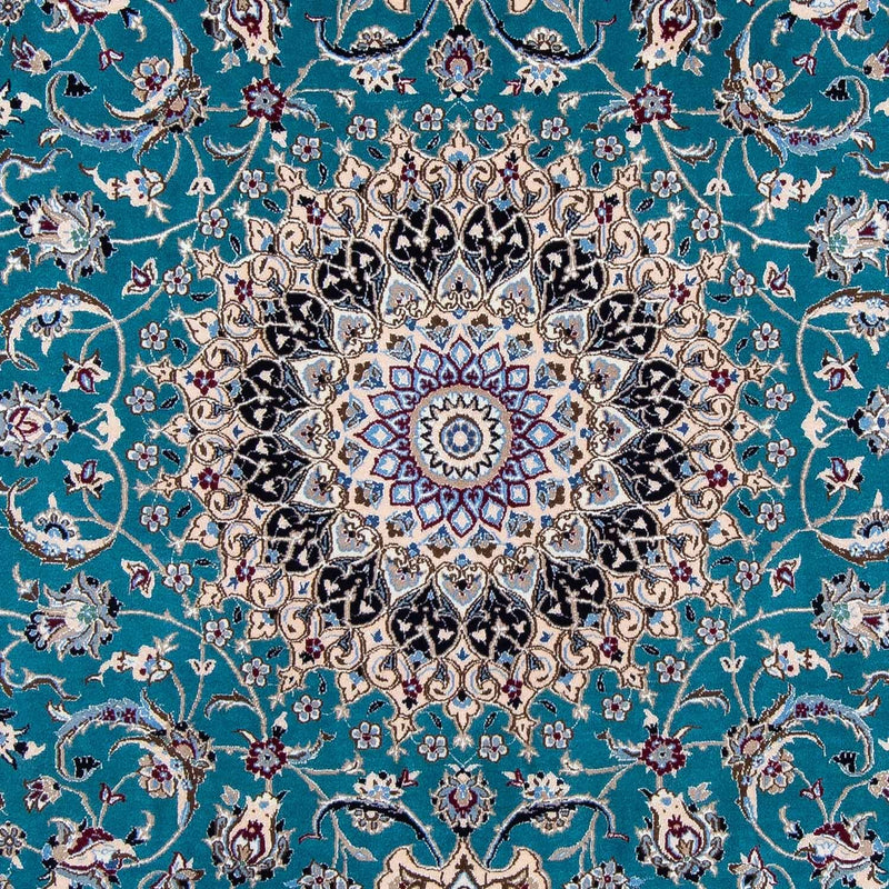 Perzisch tapijt - Nain - Premium - 305 x 201 cm - zee blauw