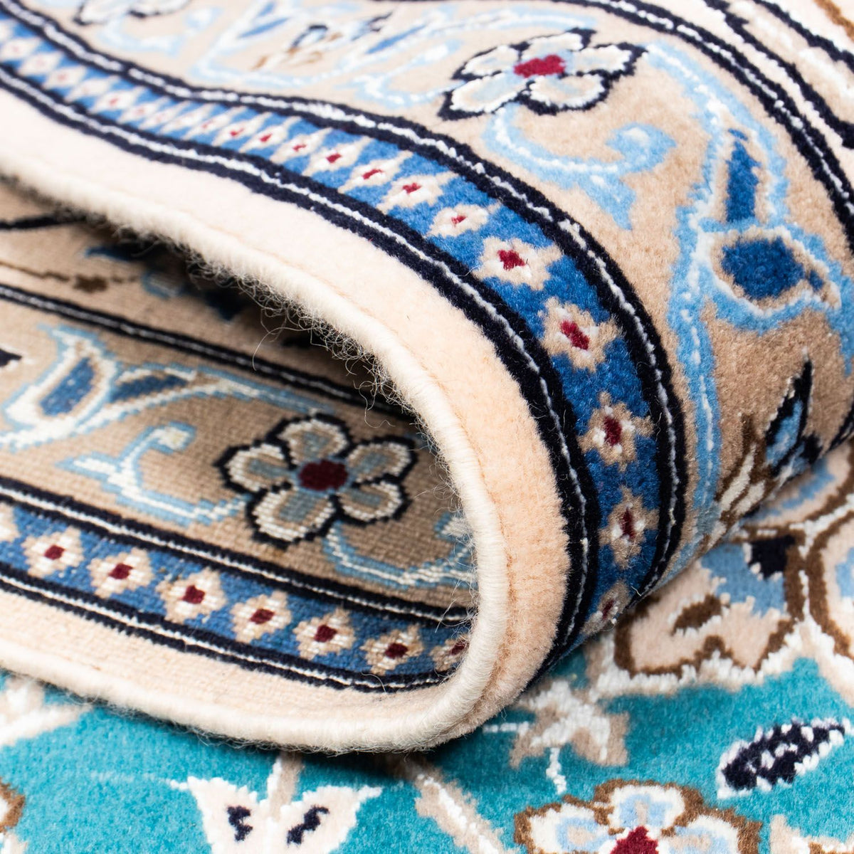 Perzisch tapijt - Nain - Premium - 305 x 201 cm - zee blauw