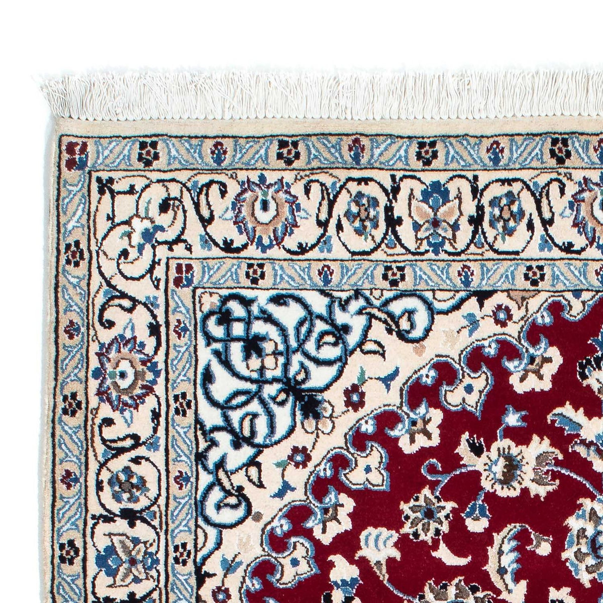 Perzisch tapijt - Nain - Koninklijk - 175 x 112 cm - donkerrood