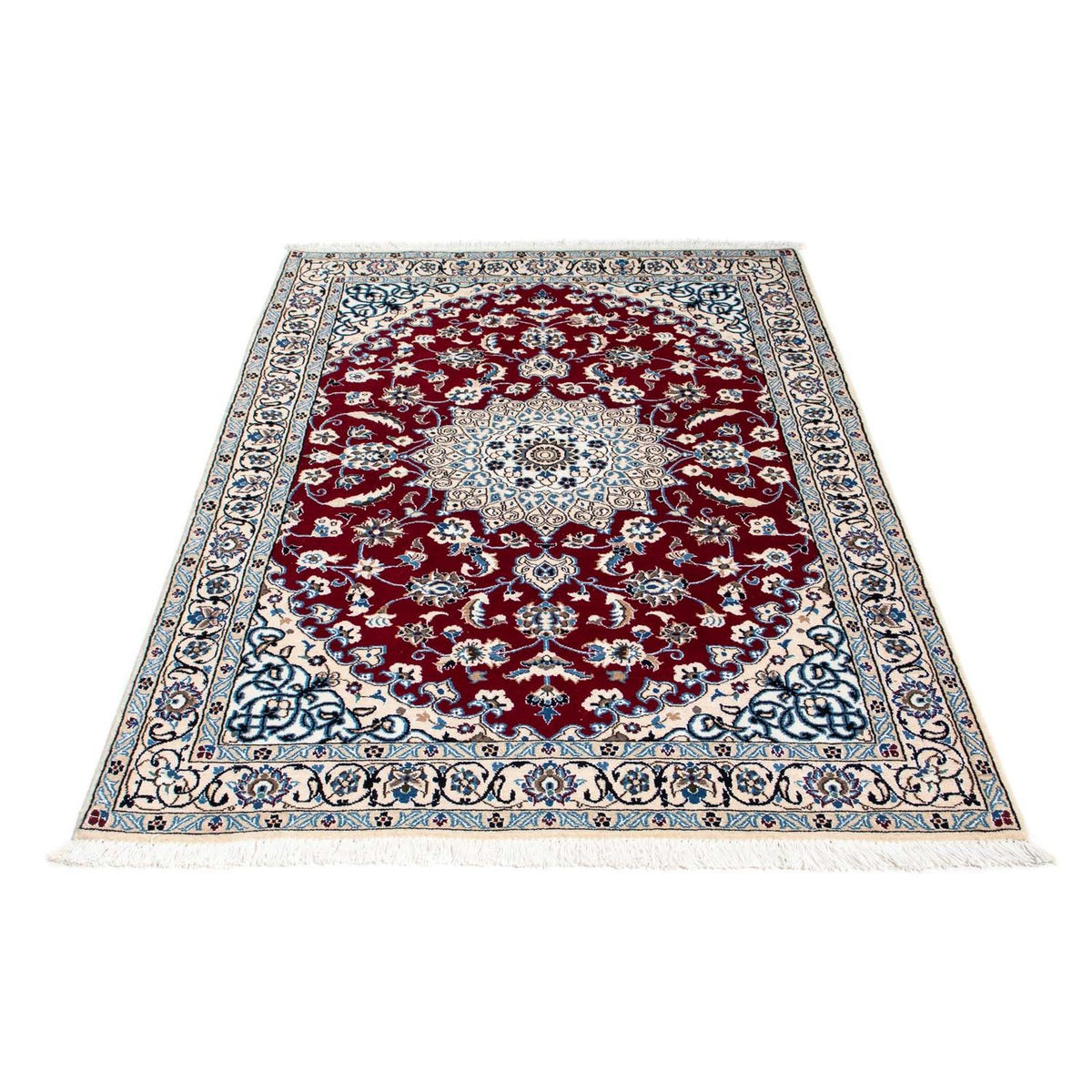 Perzisch tapijt - Nain - Koninklijk - 175 x 112 cm - donkerrood