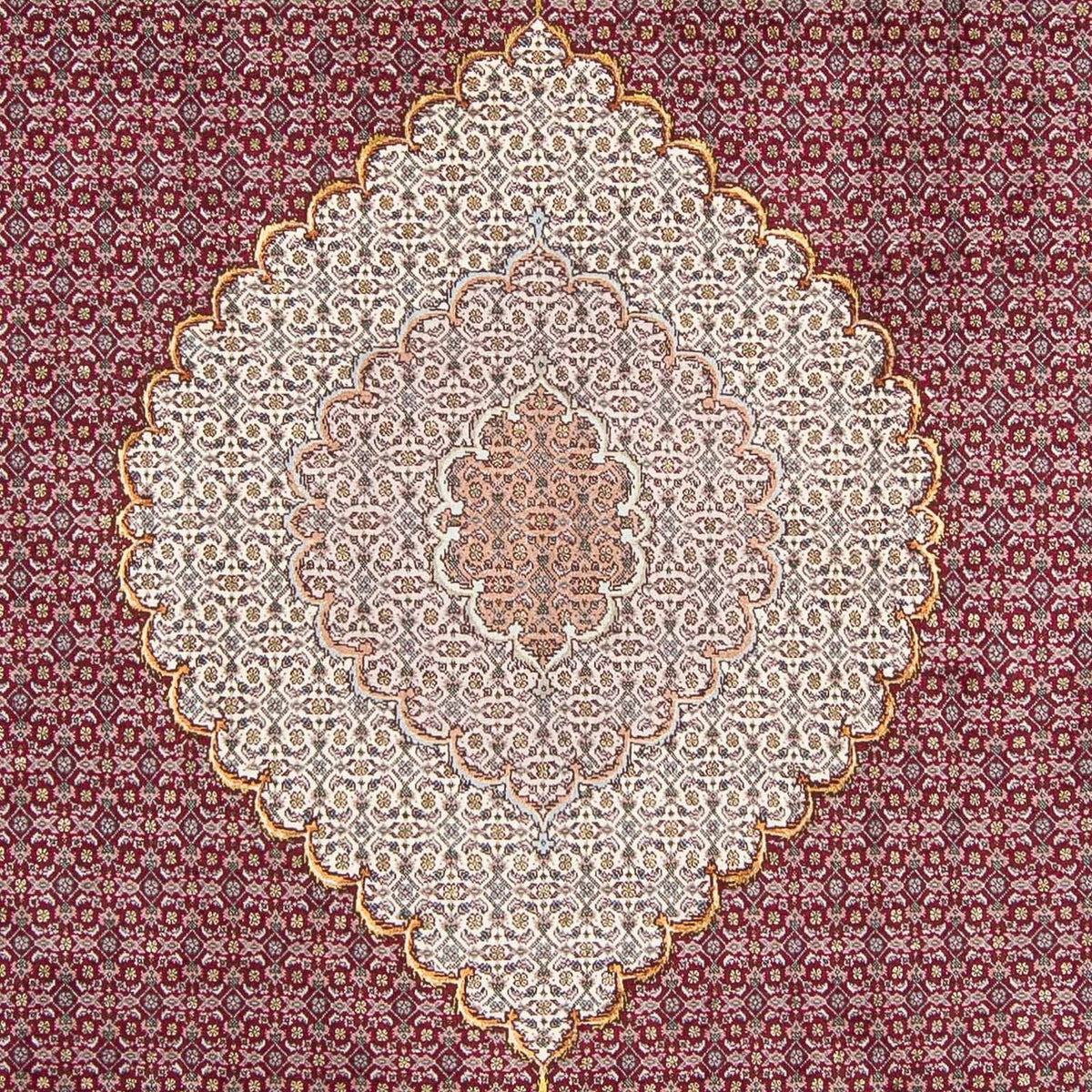 Perzisch tapijt - Tabriz - 297 x 203 cm - donkerrood