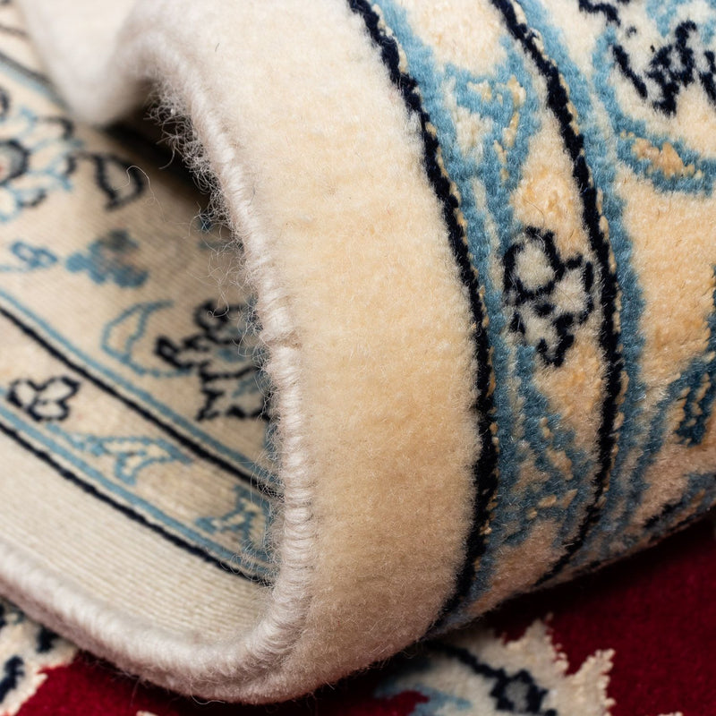 Perzisch tapijt - Nain - Koninklijk - 342 x 250 cm - donkerrood