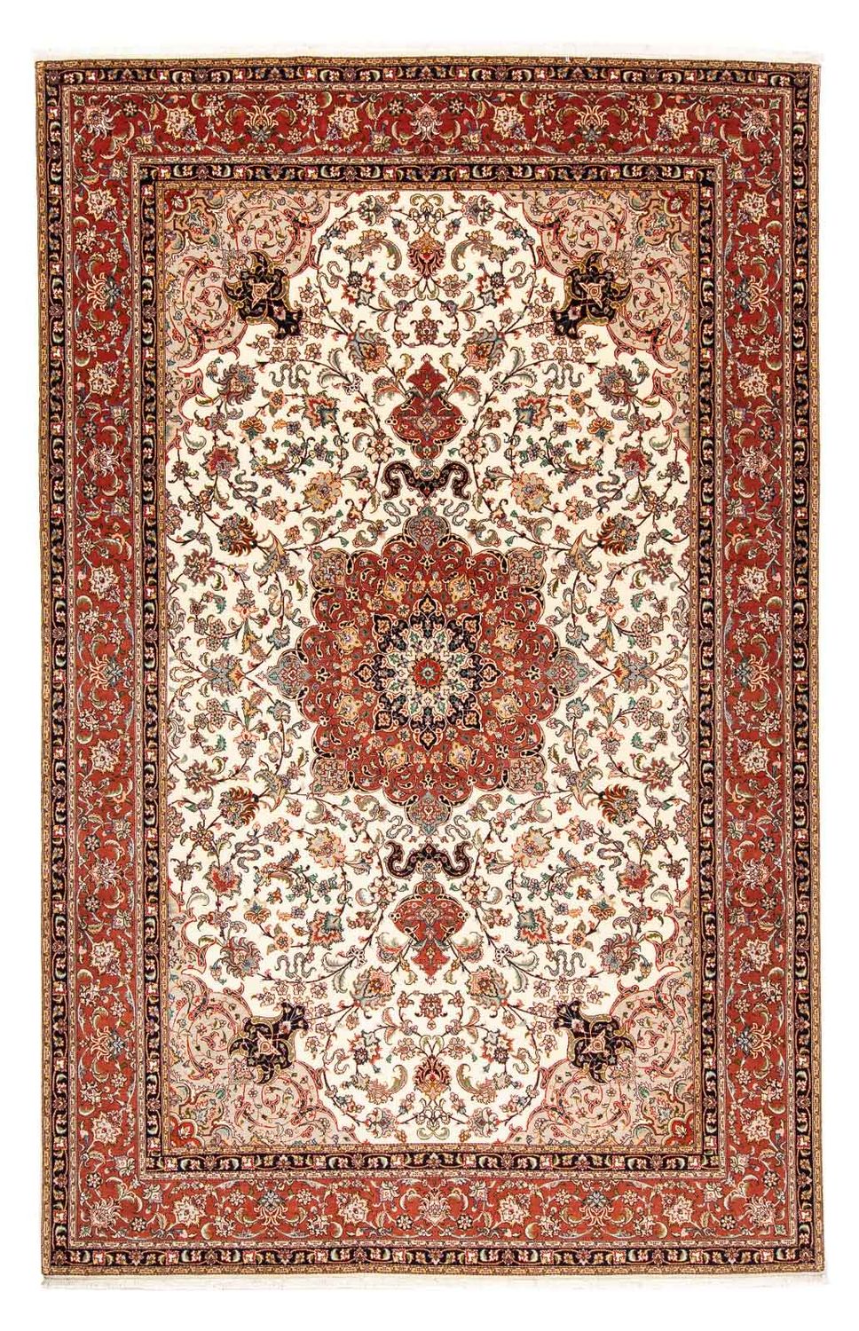 Perzisch tapijt - Tabriz - Royal - 303 x 201 cm - beige