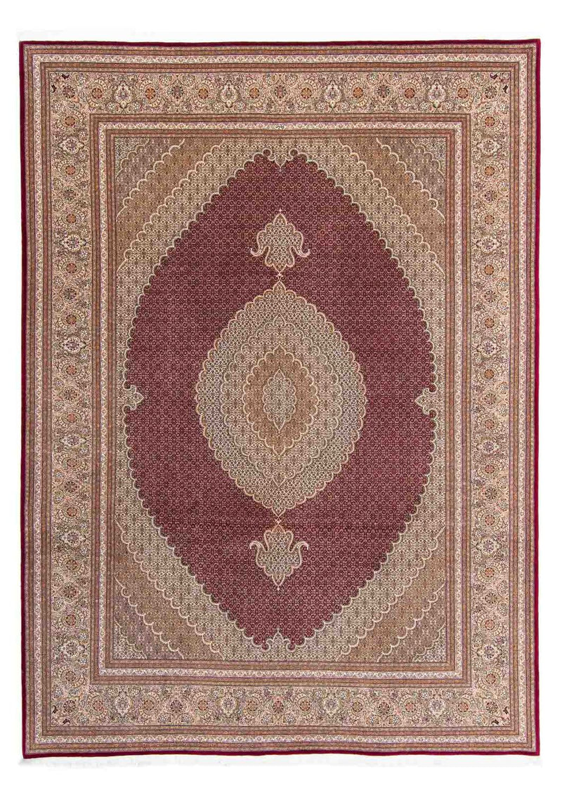 Perzisch tapijt - Tabriz - 351 x 254 cm - donkerrood
