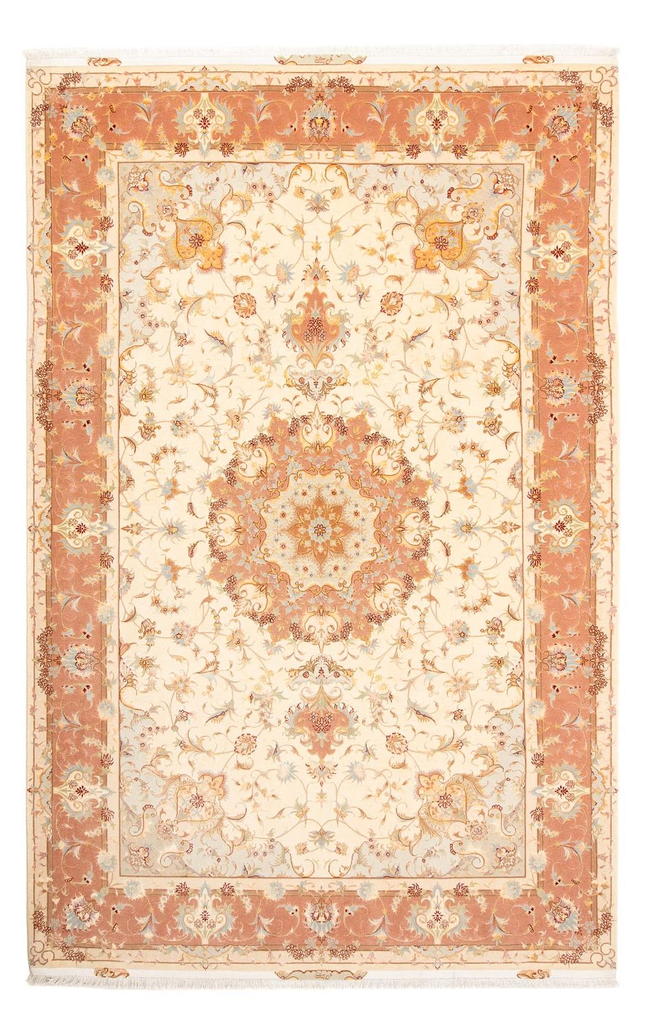Perzisch tapijt - Tabriz - Royal - 312 x 203 cm - beige