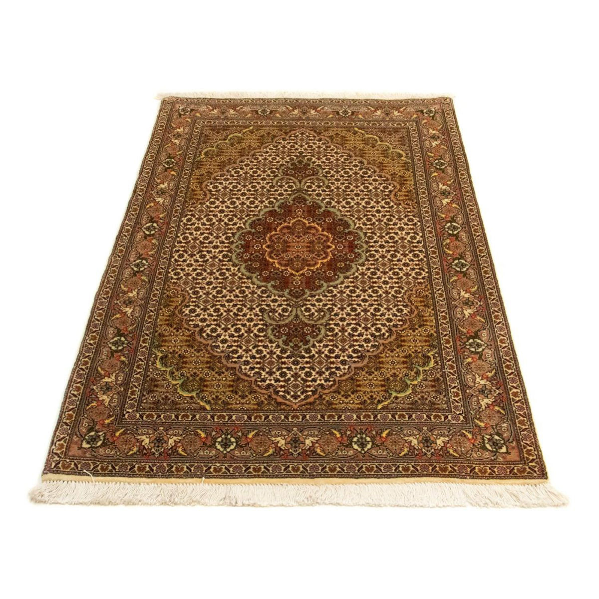 Perzisch tapijt - Tabriz - Royal - 130 x 79 cm - beige