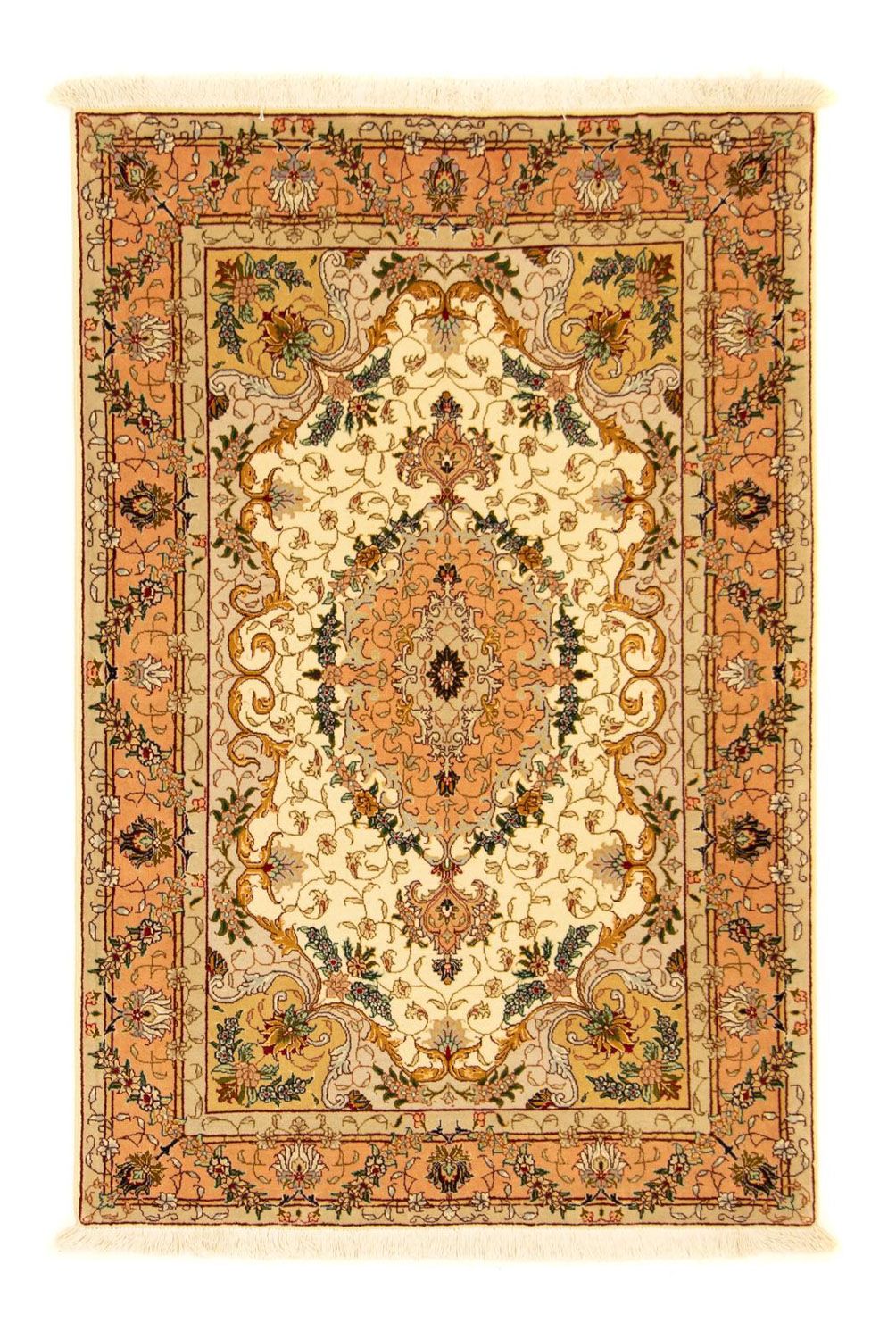 Perzisch tapijt - Tabriz - Royal - 151 x 100 cm - beige