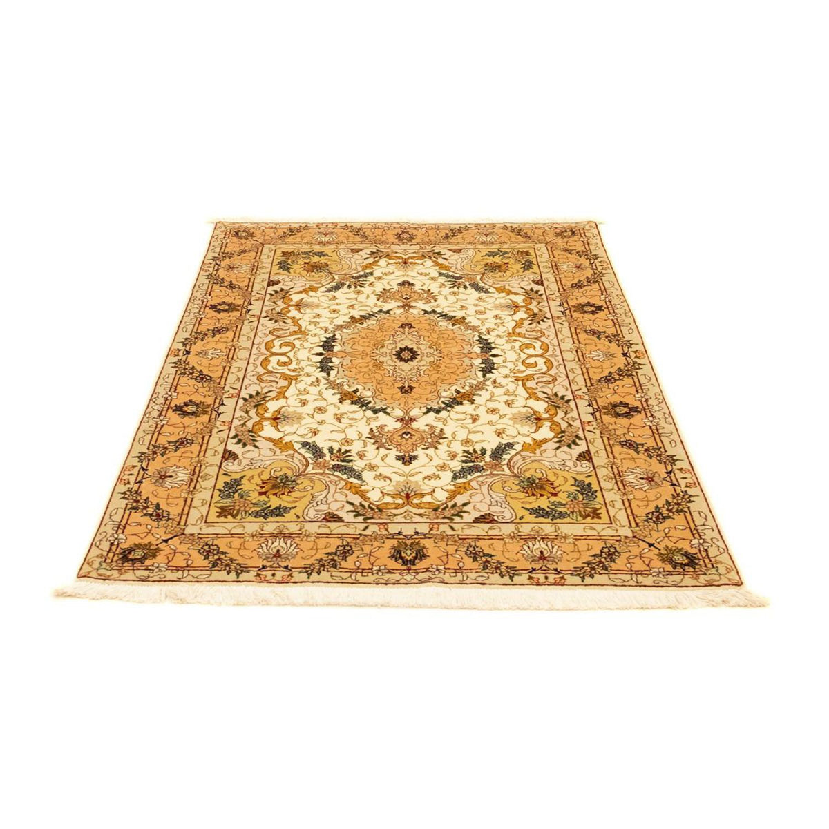 Perzisch tapijt - Tabriz - Royal - 151 x 100 cm - beige
