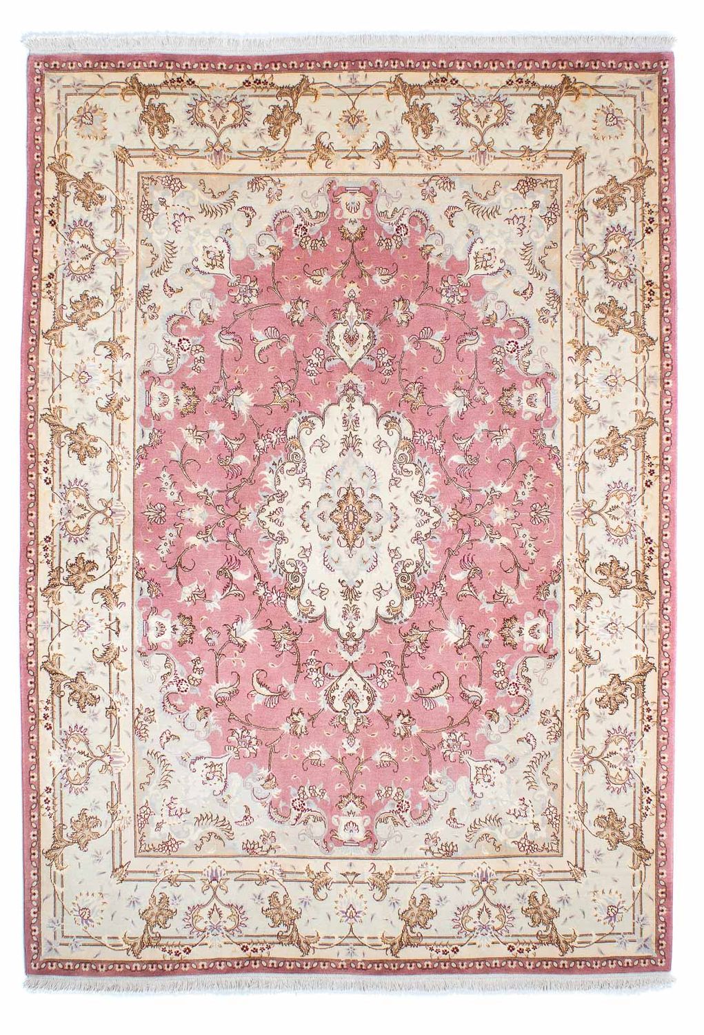 Perzisch tapijt - Tabriz - Royal - 236 x 166 cm - roze