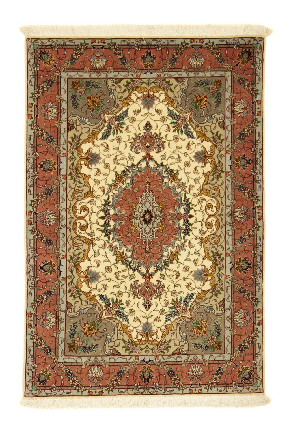 Perzisch tapijt - Tabriz - Royal - 152 x 102 cm - beige