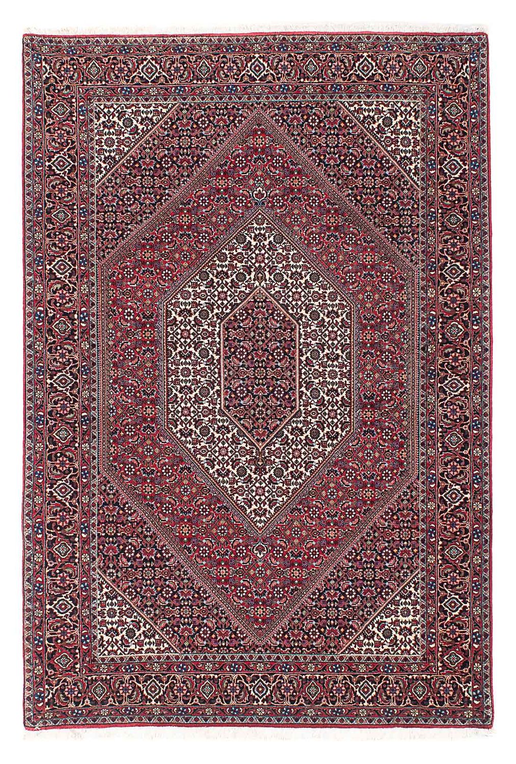 Perzisch tapijt - Bijar - 206 x 132 cm - donkerrood