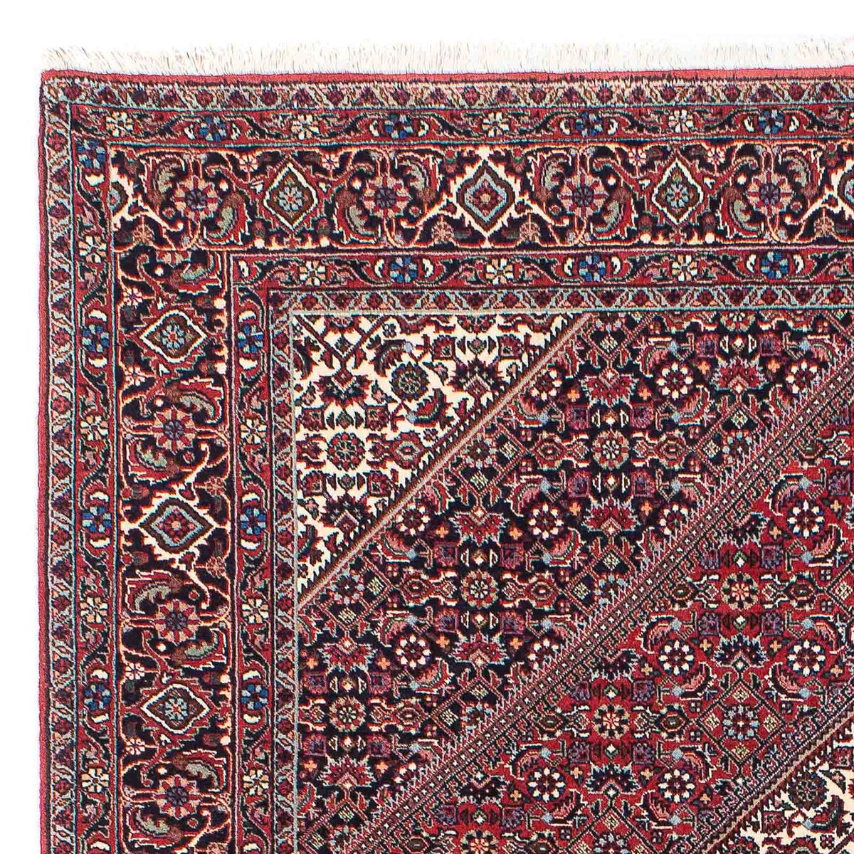 Perzisch tapijt - Bijar - 206 x 132 cm - donkerrood