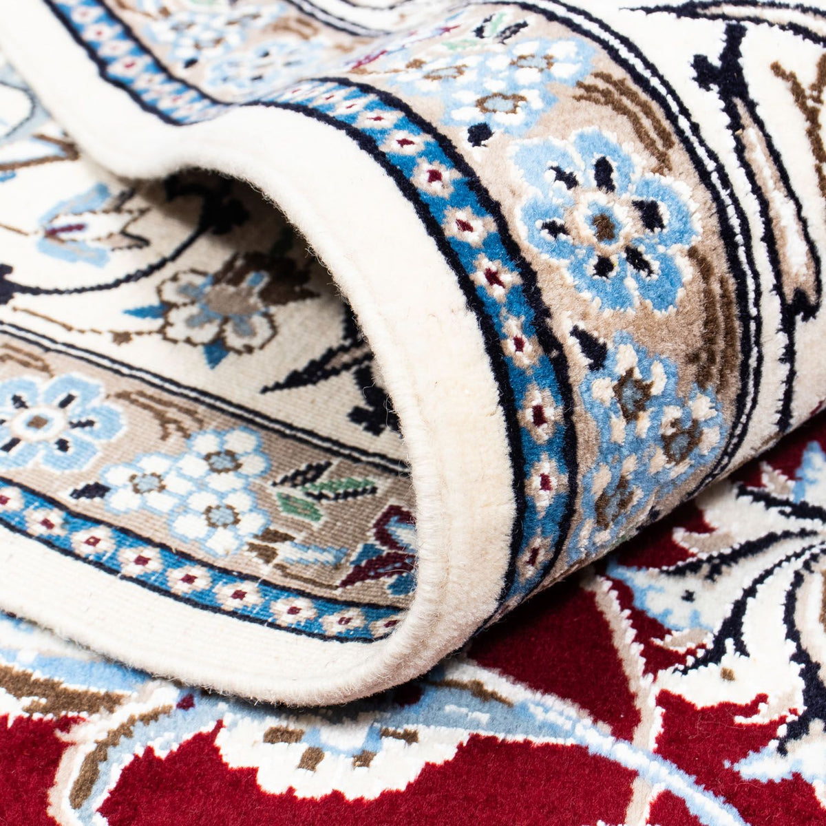 Perzisch tapijt - Nain - Koninklijk - 288 x 202 cm - donkerrood