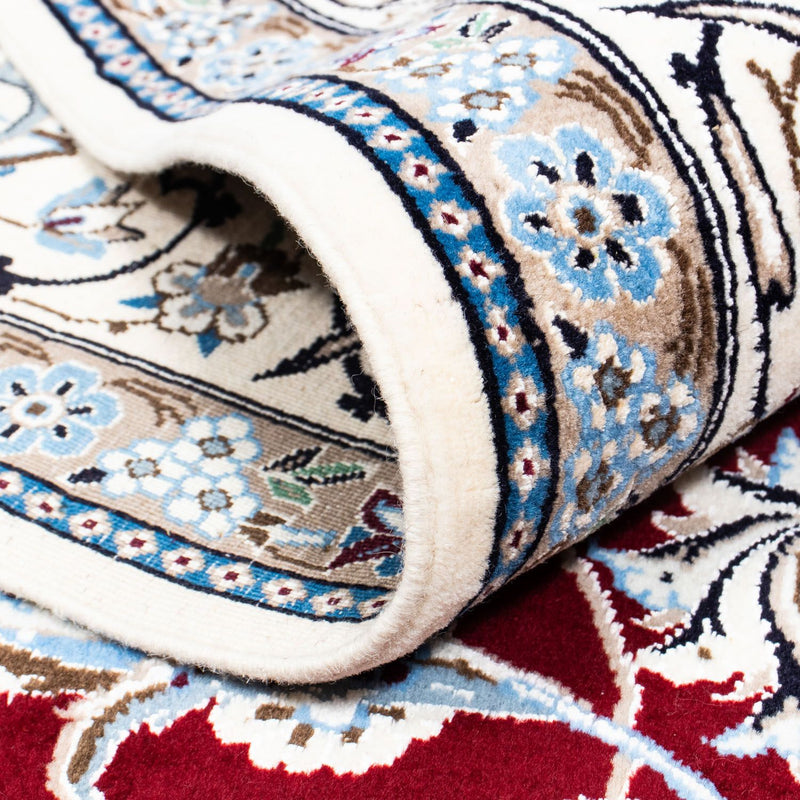 Perzisch tapijt - Nain - Koninklijk - 288 x 202 cm - donkerrood