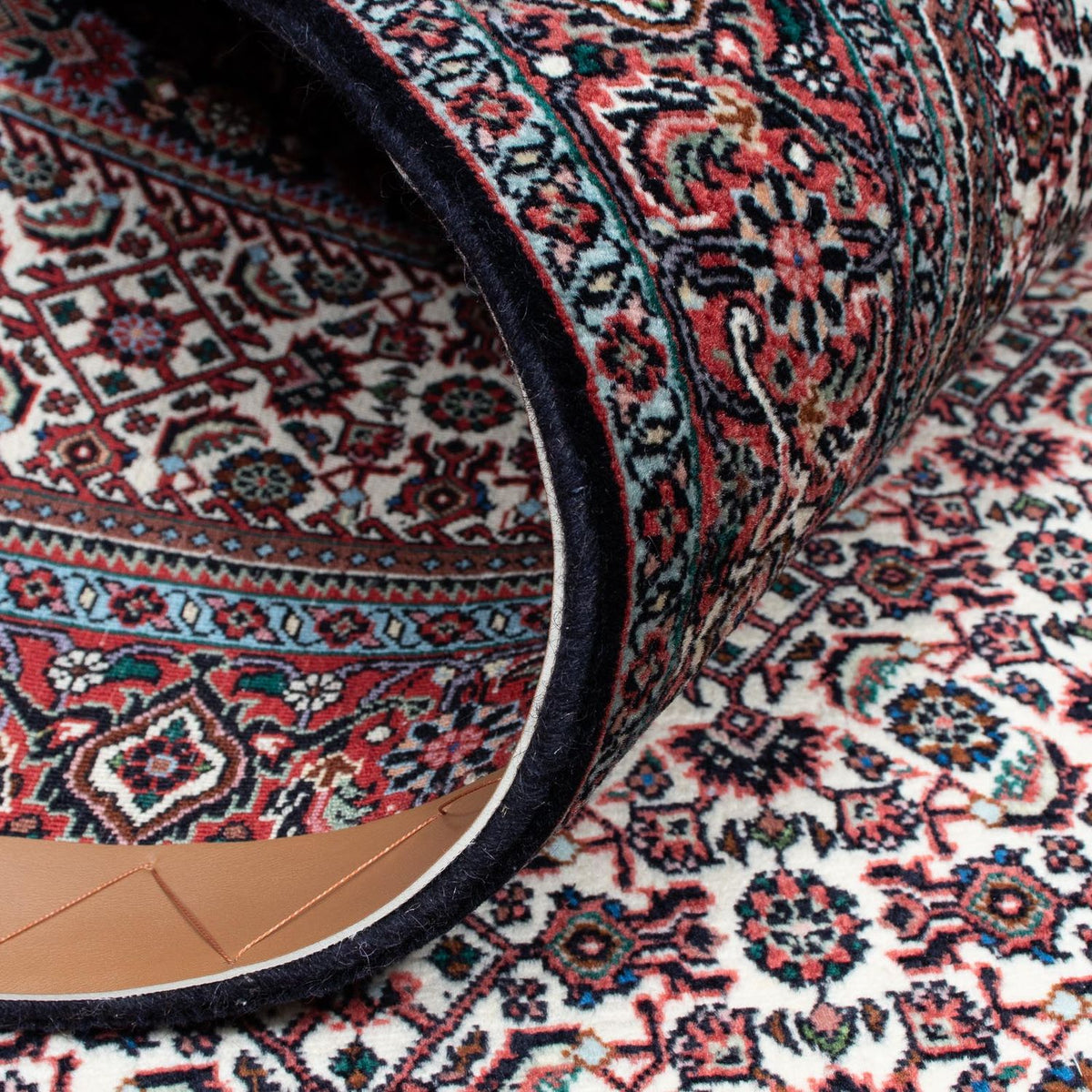 Loper Perzisch tapijt - Bijar - 221 x 128 cm - beige