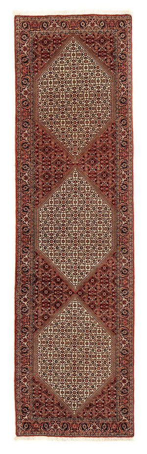Loper Perzisch tapijt - Bijar - 308 x 85 cm - veelkleurig
