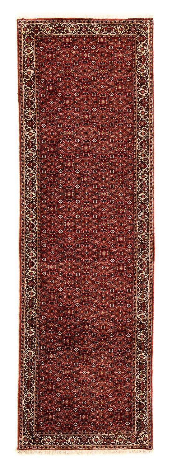 Loper Perzisch tapijt - Bijar - 293 x 84 cm - donkerrood