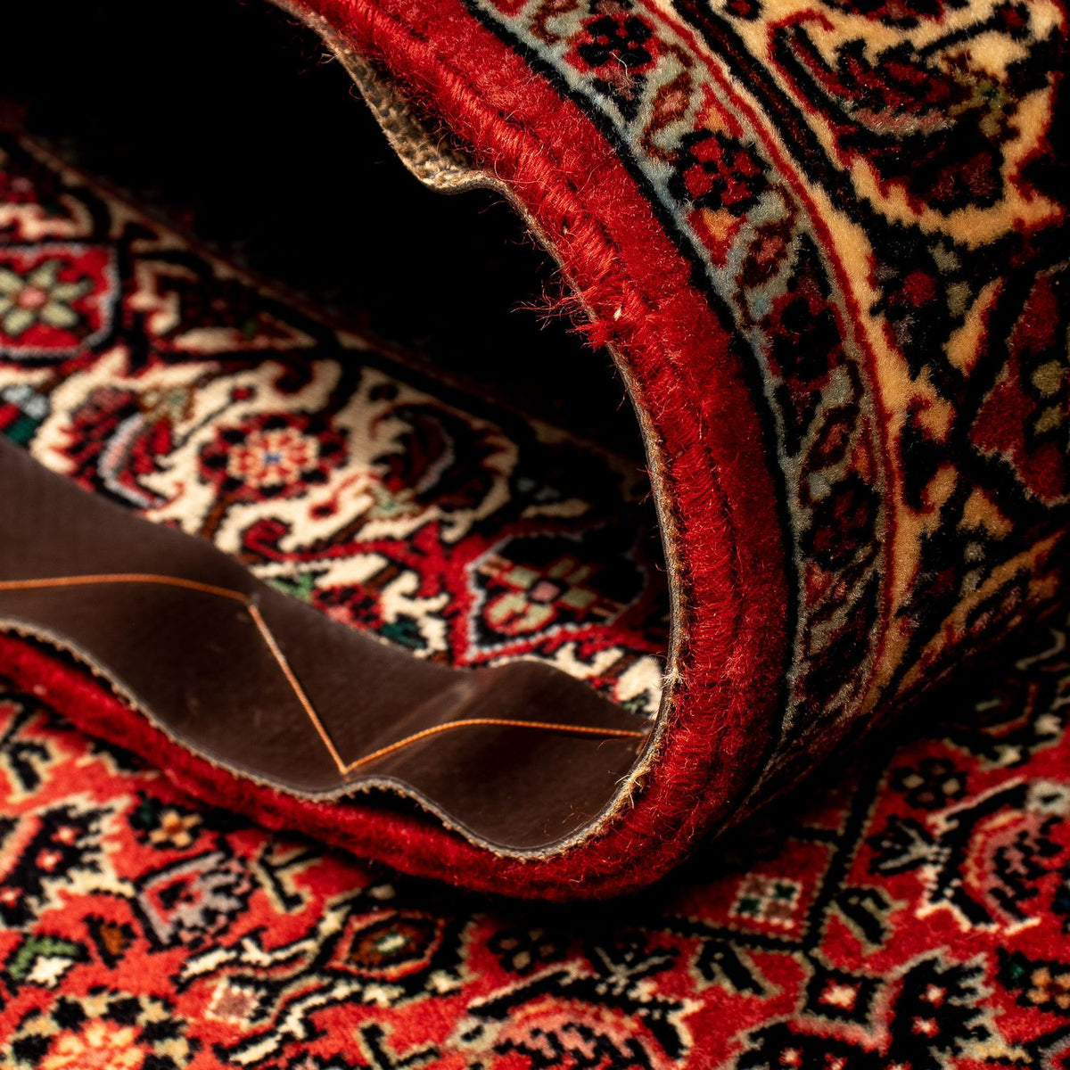 Loper Perzisch tapijt - Bijar - 293 x 84 cm - donkerrood