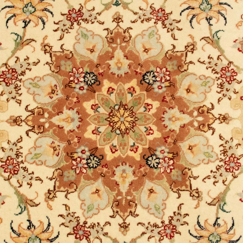 Perzisch tapijt - Tabriz - Royal - 141 x 98 cm - beige