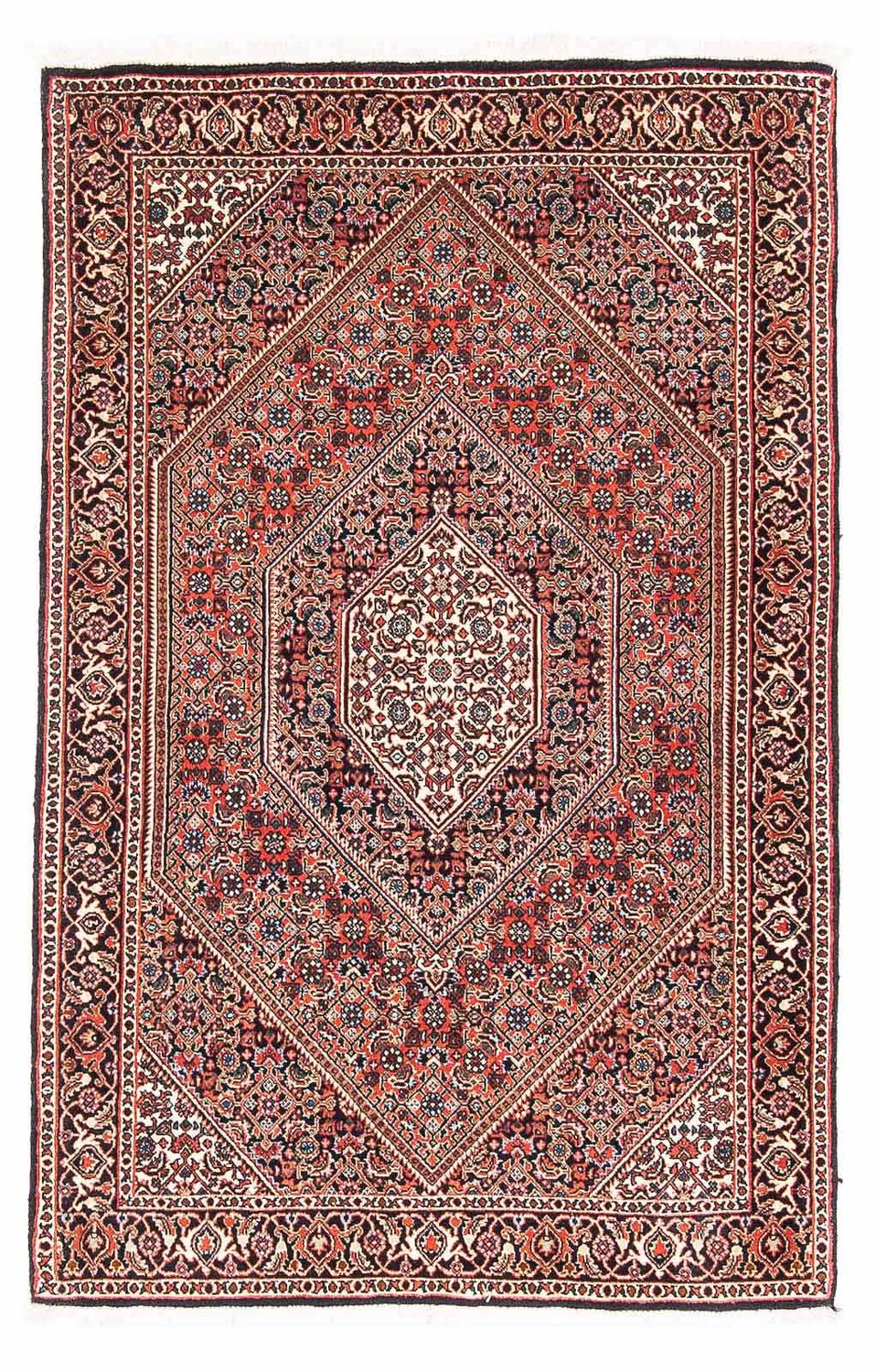 Perzisch tapijt - Bijar - 145 x 91 cm - licht rood