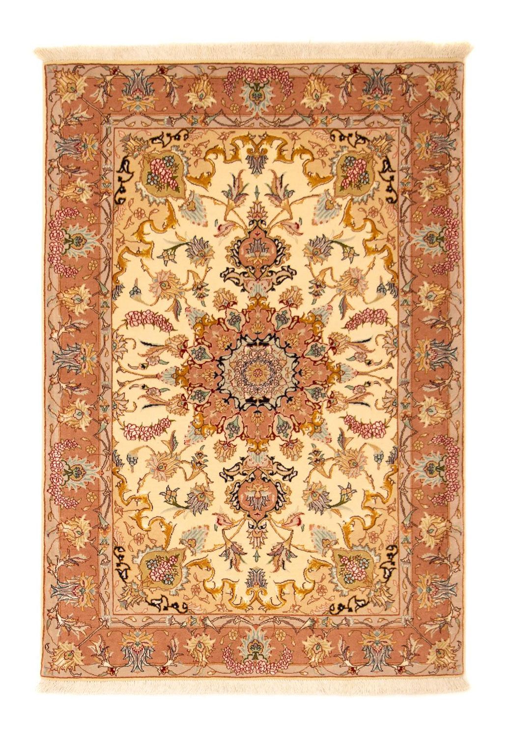Perzisch tapijt - Tabriz - Royal - 150 x 101 cm - beige